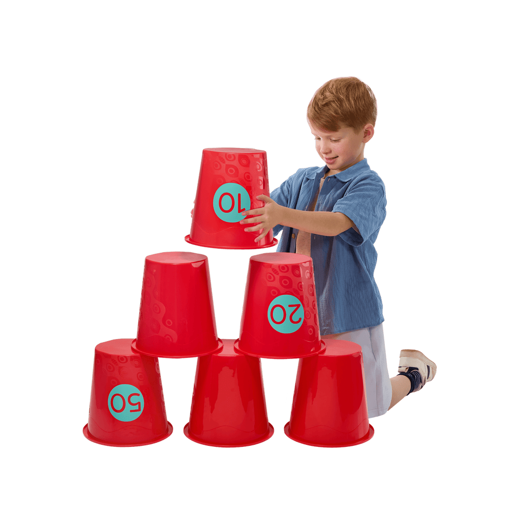 Toss Topple Buckets