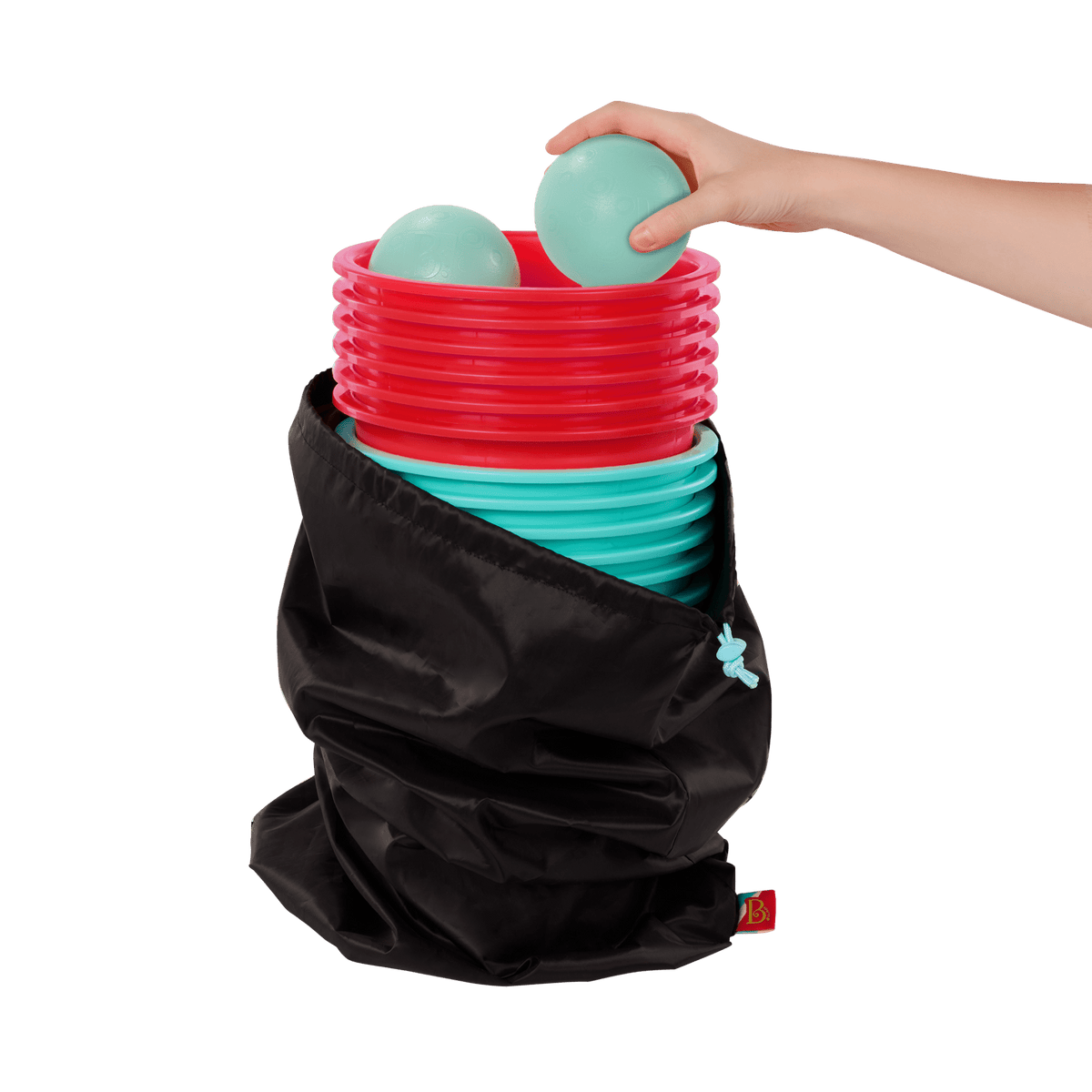 Toss Topple Buckets