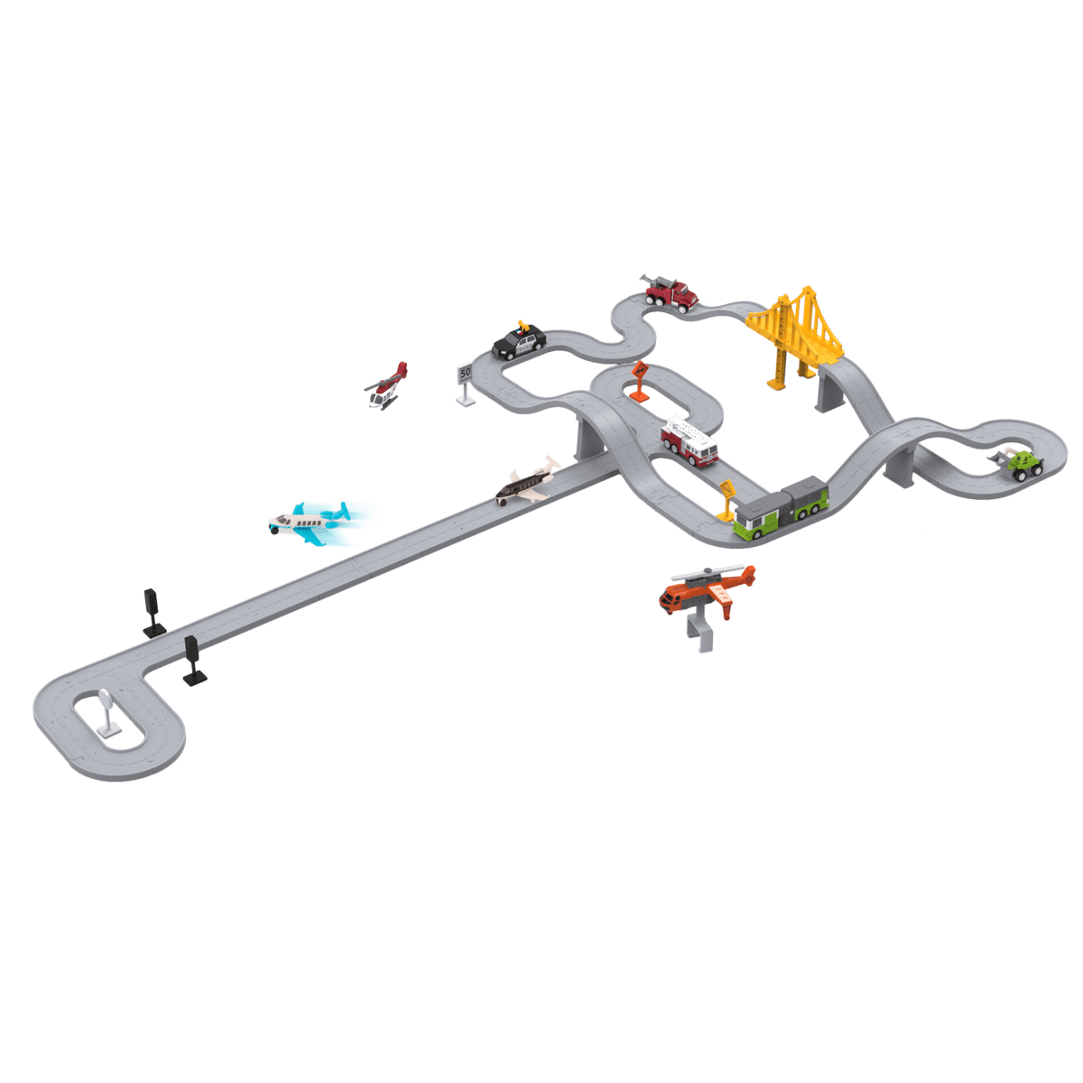 Pocket Airport Runway Playset